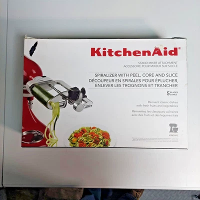 Accesorio mezclador espiralizador ayuda de cocina pelar núcleo rebanada Foto 1 de 4