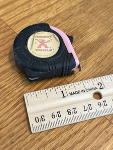 TOMBOY TOOLS Small Measuring Tape Length 3’ handy pink tool - Picture 1 of 6
