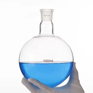 Frasco de laboratorio de 5-1000 ml botella de química única cristalería gruesa hirviendo - Imagen 1 de 5