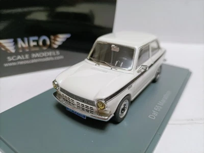 Neo 1:43 Dutch DAF 55 Marathon 1971 white simulation two door car model - Image 1 of 4