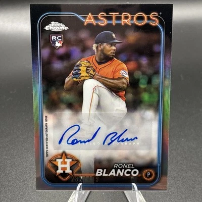 Ronel Blanco #AC-ROBL Auto 282/499 Topps Chrome Update - Rookie Autograph - Image 1 of 3
