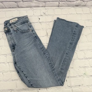 AG DENIM FARRAH BOTA CORTE TIRO ALTO ACAMPANADO RECORTE 16 AÑOS SOFT SHORE 27x28 - Imagen 1 de 11