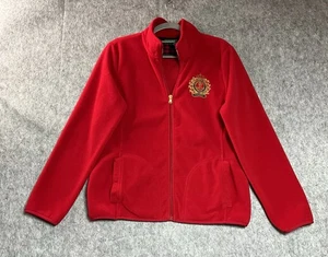 Chaqueta Lauren Ralph Lauren Mujer PL Roja Polar Bolsillos con Cremallera Cresta Pequeña Grande - Imagen 1 de 9