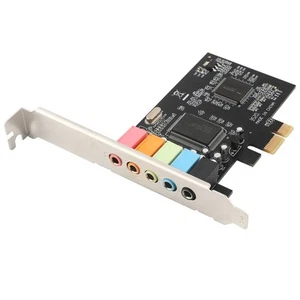 Pcie 5.1 Channel Sound Card 6 Channel Card Cmi8738 Chip With Cd Access BUU - Picture 1 of 12