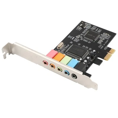 Pcie 5.1 Channel Sound Card 6 Channel Card Cmi8738 Chip With Cd Access BUU - Image 1 of 4