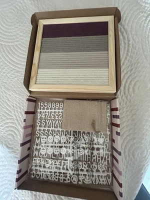 Felt Message Board XO Sienna 189 Letters etc, 11.2" x 10.4" New NIB Gift - Image 1 of 3