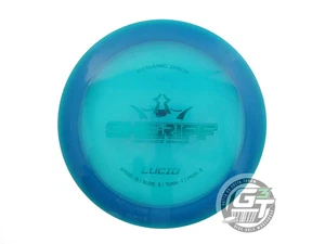 USED Dynamic Discs Lucid Sheriff 169g Blue Teal Foil Distance Driver Golf Disc - Picture 1 of 2