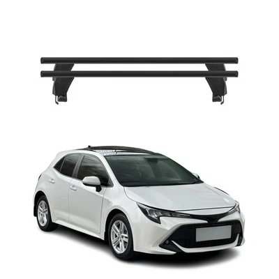 Barras transversales de techo superiores para Toyota Corolla 2019-2025 hatchback 2 piezas negras Foto 1 de 4