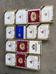 Konvolut leere Zigarrenkisten aus Holz in Kiste - Bild 1 von 12