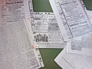 1900 STUTTGART Presse Anzeigen + Rezensionen reprint BARNUM & BAILEY CIRCUS - Bild 1 von 1