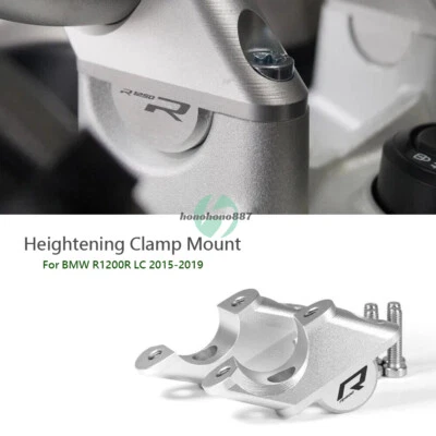 CNC Handlebar Riser For BMW R1200R LC 2015-2019 2018 Heightening Clamp Mount - Image 1 of 4