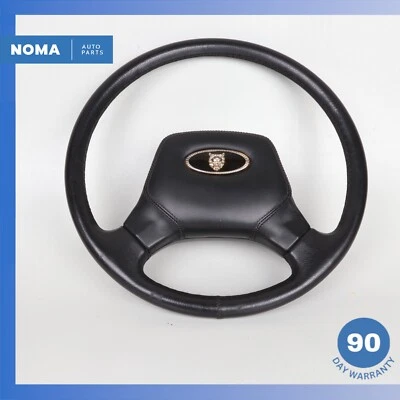 89-92 Jaguar XJ40 XJ6 Vanden Plas Volante Cuero Negro CBC8094 OEM Foto 1 de 4