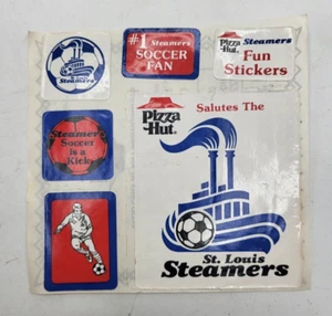 Vintage St Louis Steamers Soccer Sticker Sheet MISL Football League Team 1980s - Picture 1 of 3