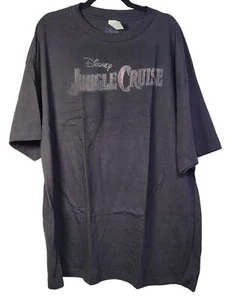 Disney Men's Short Sleeves Jungle Cruise Logo Tee Shirt Black Size 3XL New - Picture 1 of 9
