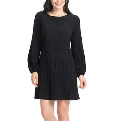 Vestido plisado negro para mujer Hilary Radley - Talla: mediano - Nuevo con etiquetas Foto 1 de 4