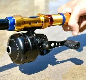 Slingshot Spincast Fishing Reel Hand Wheel Shooting Closed Coil 4BB 3.6:1 Right - Picture 1 of 14