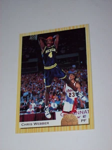 Tarjeta de novato Chris Webber 1993 baloncesto clásico #1 casi nueva-como nueva - Imagen 1 de 2