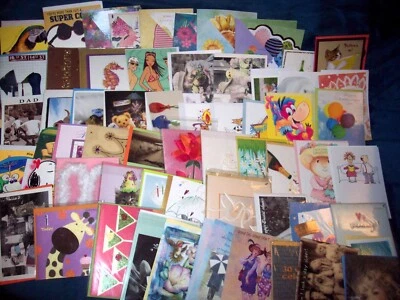 Lot of 40 RANDOM Greeting Cards + 40 Envelopes, Varied Holidays Brands Occasions - Image 1 of 4