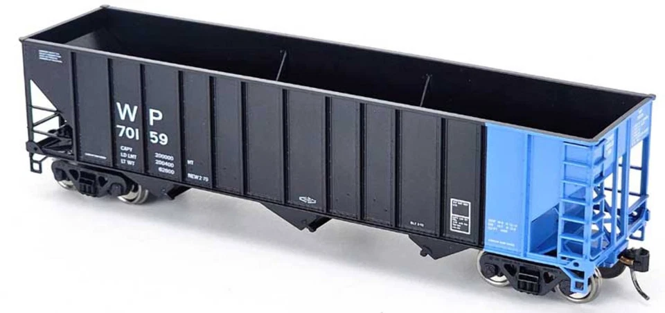 Bowser 43547 escala HO 100 toneladas 3 compartimentos funil Western Pacific WP 70166 (extremidade azul) - Imagem 1 de 1