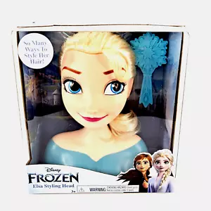 Disney Frozen Elsa Mini Styling Head with Brush. 6.5" Head New In Box - Picture 1 of 10