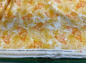 SUNDANCE #11903-11 MONARCH MILKWEED-CLOUD FOR MODA BY CRYSTAL MANNING- BTY - Picture 1 of 1