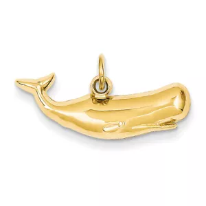Dije de cachalote de oro amarillo de 14k D3451 - Imagen 1 de 1