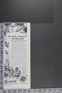 1934 SCI-FI SPACE EXPLORATION ADVENTURE BUCK ROGERS COCOMALT VINTAGE AD EB018 - Picture 1 of 1