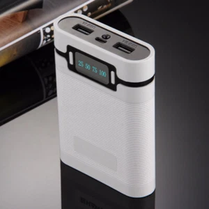 Dual USB Ports 5V/2.5A 2000-12000mAh Power Bank DIY Case Set For 4*18650 Battery - Picture 1 of 21