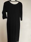 Twisted Muse Ladies Black Fitted Midi Dress.  Size M? Uk 10. Worn Once. Rrp £150