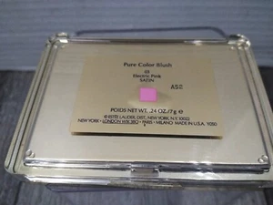 GOLD/CASE Estee Lauder Pure Color Blush 03 rosa elettrico satinato full size .24 oz - Foto 1 di 7