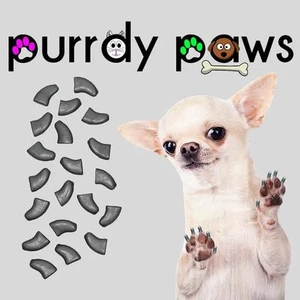 Tapas de uñas suaves para garras de perro (GRIS ACERO) * patas purradas * 6 tamaños hasta XXL - Imagen 1 de 1