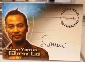 Lara Croft Tomb Raider the Cradle Of Life Simon Yam A5 Autograph as Chen Lo 💥🔥 - Picture 1 of 2