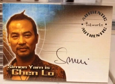 Lara Croft Tomb Raider the Cradle Of Life Simon Yam A5 Autograph as Chen Lo 💥🔥 - Image 1 of 2