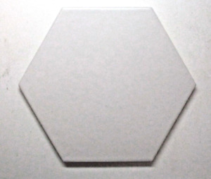 Equipe Spain Slightly Wrinkled 7 X 8 Inch Honeycomb Matte Blanco 1 Floor Tile