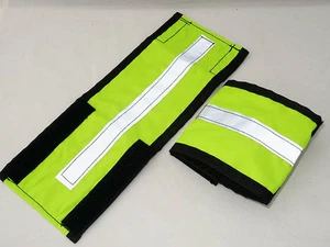 Extra breit fluoreszierend hi viz Pferdebeinriemen/Bänder/Wraps - gelb oder rosa - Bild 1 von 2