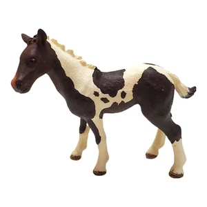 Schleich Pinto Foal Black & White Horse Figure Retired 13803 - Picture 1 of 6