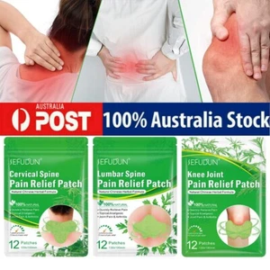 12PCS Knee Relief Patches Sticker Joint Pain Wormwood Ache Plaster Pad Health - Picture 1 of 12