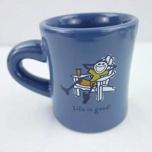 Taza de café azul pesado Life Is Good Do What You Like What You Do - Imagen 1 de 7