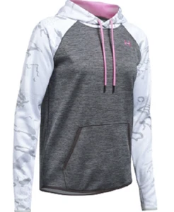 NEW Under Armour Women's Storm Armour Fleece Camo Blocked Hoodie Size XS - Picture 1 of 3