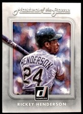 2016 DONRUSS MASTERS OF THE GAME RICKEY HENDERSON OAKLAND ATHLETICS #MG-1
