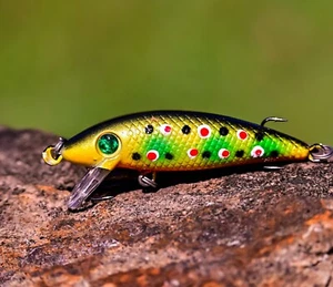2 Trout Lures Tailor Whiting Flathead Perch Redfin Bream Jacks Bass Salmon Cod - Picture 1 of 12