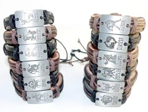 Bracciale Surfer Rettangolare Costellazione Zodiaco Oroscopo Astrologia Unisex - Foto 1 di 51