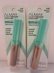 2 Pack Almay Clear Complexion Concealer 400 MEDIUM DEEP NIP - Picture 1 of 3