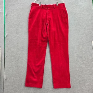 Polo Ralph Lauren Men Pants 36x34 Red Chino Classic Fit Straight Corduroy READ - Picture 1 of 13
