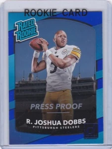 JOSHUA DOBBS ROOKIE CARD 2017 Donruss Football RATED RC PRESS PROOF VARIATION RC - Picture 1 of 2