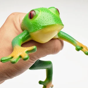 Realistic Frog Toy Stretchy Squishy Frog Relief Anxiety Sensory Toy Stress Ball - Picture 1 of 12