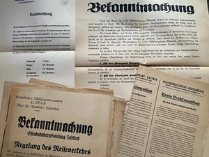 9 Bekanntmachungen Französische Militär-Regierung in Österreich um 1945 - Picture 1 of 10