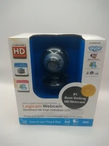 Webcam vintage Logicam noire perle HD discontinue neuve dans sa boîte - Photo 1/9