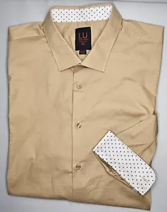 Mens Linea Uomo Stretch Long Sleeve Button Up Shirt Size 5X - EUC - Picture 1 of 2