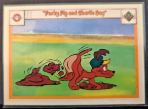 1990 Upper Deck Looney Tunes Comic Ball - #61/64 Porky Pig and Charlie Dog - Picture 1 of 2
